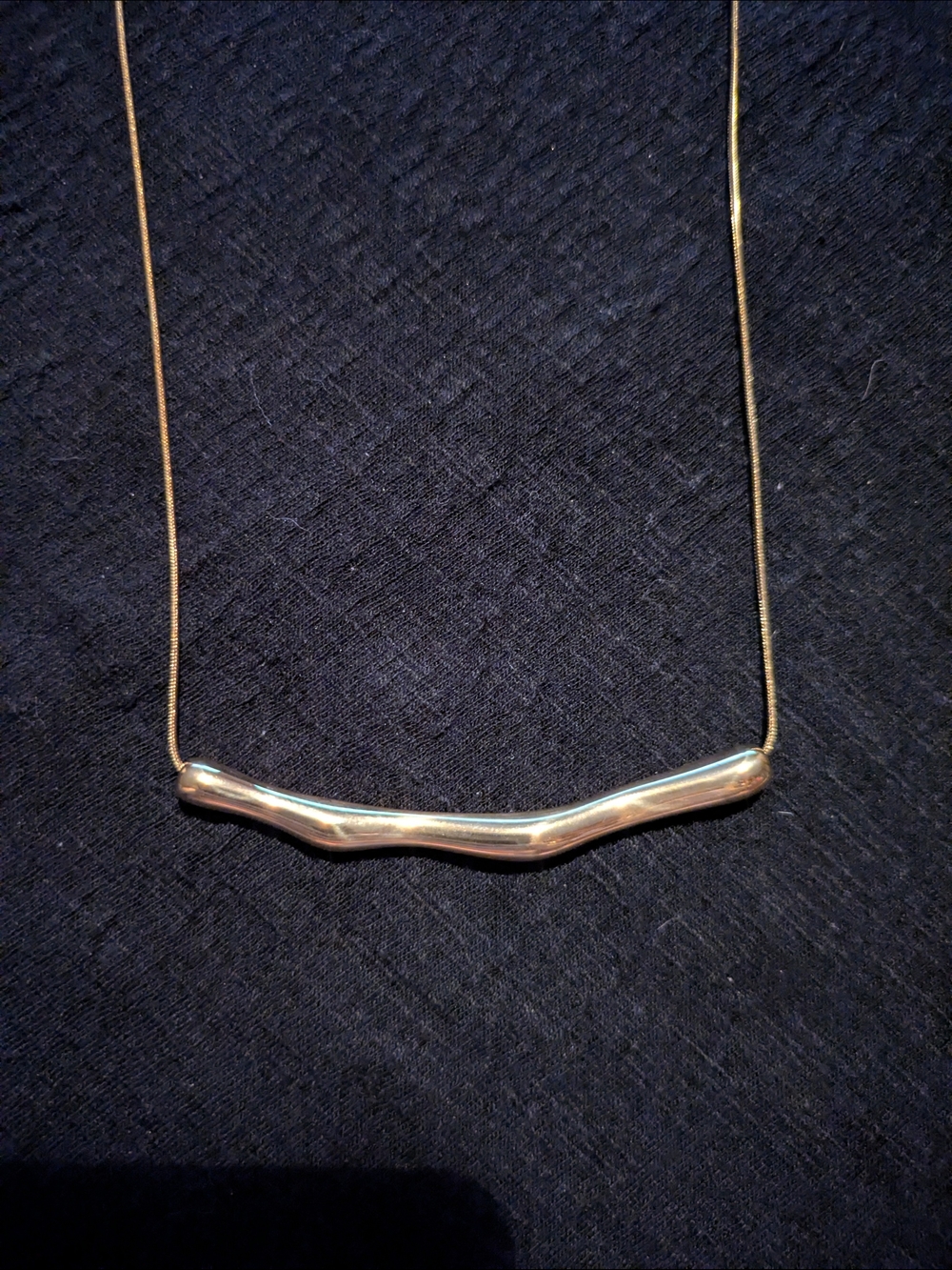 Minimalist Gold Bar Pendant Necklace - Women's Jewelry